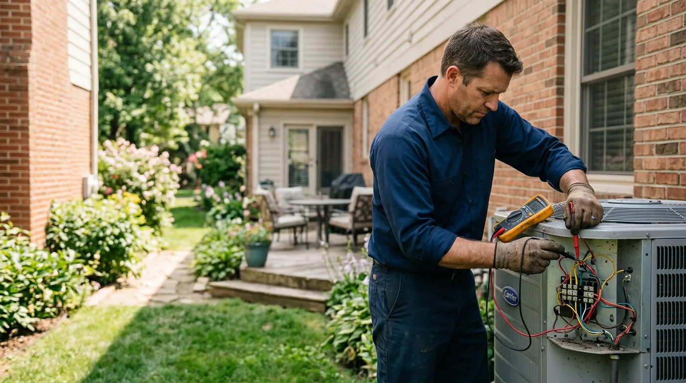 HVAC technician working near Mont Vernon, NH